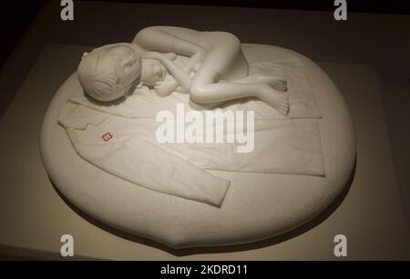 Chinese craft art gallery - sculpture carved - the appearance Stock Photo