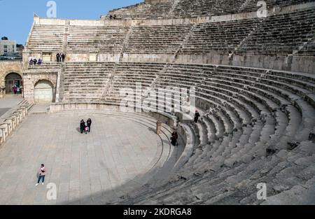 Roman Theatre Amman Jordan Stock Photo