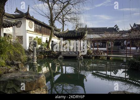 Lingering garden in suzhou Stock Photo