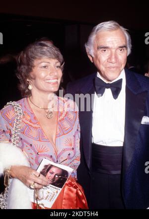 Lorne Greene and Nancy Deale Circa 1980's  Credit: Ralph Dominguez/MediaPunch Stock Photo