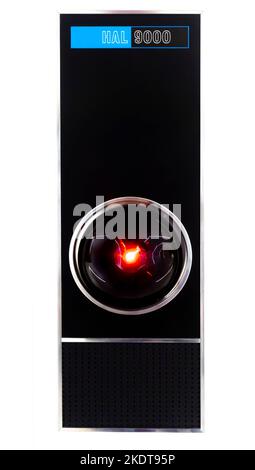HAL 9000 model. 2001: A Space Odyssey (1968) artefacts Stock Photo