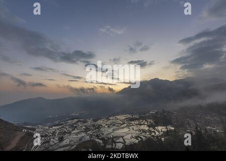 Yunnan yuan Yang terraced landscape Stock Photo