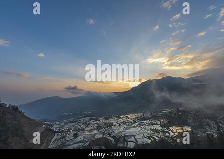 Yunnan yuan Yang terraced landscape Stock Photo