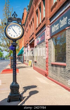Downtown Seneca Falls Finger Lakes region New York State USA Stock Photo