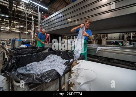 Picture Jim Wileman - Pittards leather goods factory, in Yeovil, Somerset. Stock Photo