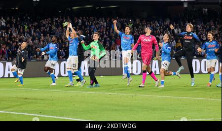 Naples, Campania, Italy. 8th Nov, 2022. During the Italian Serie A Football match SSC Napoli vs FC Empoli on November 08, 2022 at the Diego Armando Maradona Stadium in Naples.In Picture: soccer naples. (Credit Image: © Fabio Sasso/ZUMA Press Wire) Credit: ZUMA Press, Inc./Alamy Live News Stock Photo