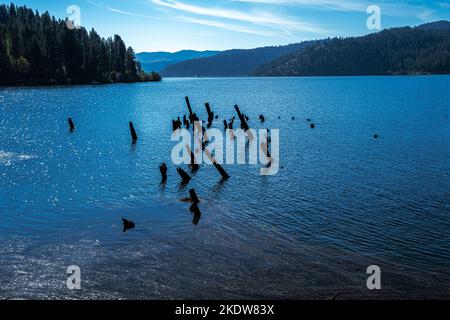 View of the Chatcolet Lake in Idaho Stock Photo