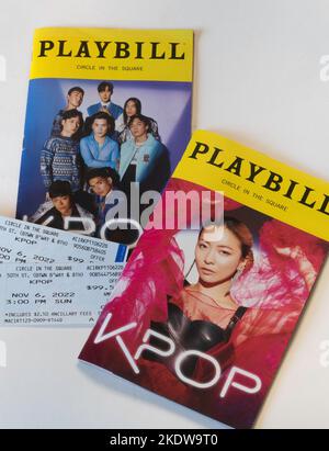 Broadway theater tickets playbill hi-res stock photography and