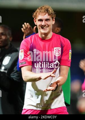 Huddersfield Town's Jack Rudoni celebrates scoring the opening goal of ...