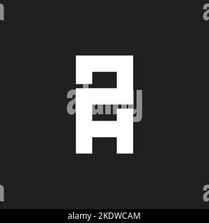 letter ph simple linear geometric logo vector Stock Vector
