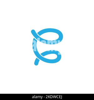 letter e spiral spring symbol logo vector Stock Vector