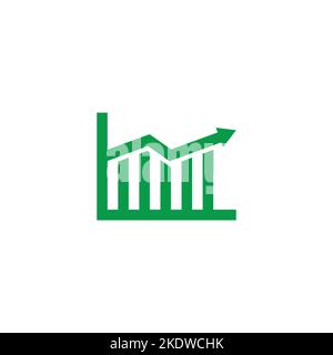 fluctuation finance graphic chart arrow symbol vector Stock Vector