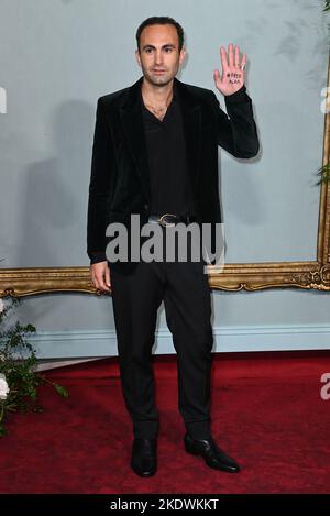 London, UK. 08th Nov, 2022. November 8th, 2022, London, UK. Khalid Abdalla arriving at the World Premiere of The Crown Season 5, Theatre Royal, Drury Lane, London. Credit: Doug Peters/Alamy Live News Stock Photo