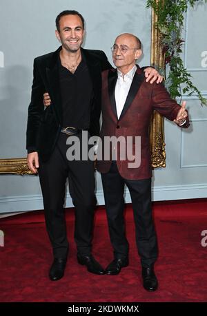 London, UK. 08th Nov, 2022. November 8th, 2022, London, UK. Khalid Abdalla and Salim Daw arriving at the World Premiere of The Crown Season 5, Theatre Royal, Drury Lane, London. Credit: Doug Peters/Alamy Live News Stock Photo