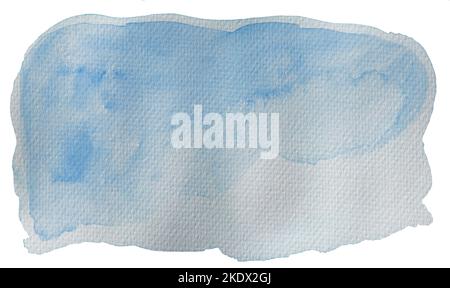 abstract blue water color hand painted background, with copy space  Stock Photo