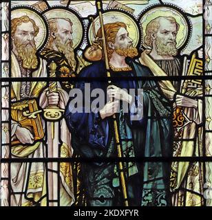 Saints Peter, Andrew and Paul stained glass, All Hallows Church ...