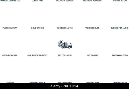 Fast Delivery icon. Monochrome simple Food Delivery icon for templates, web design and infographics Stock Vector