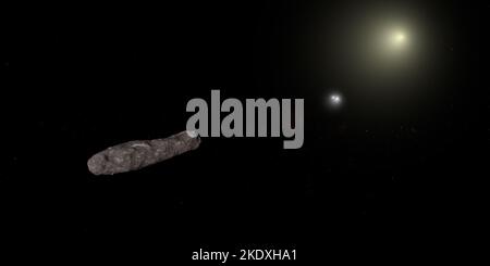 Oumuamua interstellar object in the outer space Stock Photo - Alamy
