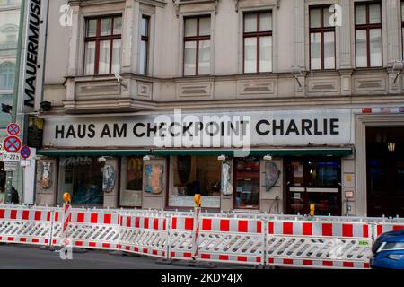 Berlin (Germany) Checkpoint Charlie Stock Photo