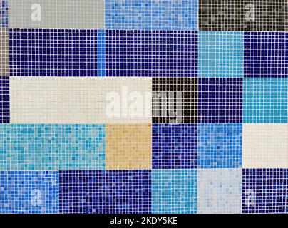 Pixel-like mosaic on a wall,  Spain- stock photo Stock Photo
