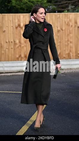 London, UK. 09th Nov, 2022. November 9th, 2022. London, UK. The Princess of Wales, Patron of the Maternal Mental Health Alliance, arriving at Colham Manor ChildrenÕs Centre in Hillingdon. Credit: Doug Peters/Alamy Live News Stock Photo