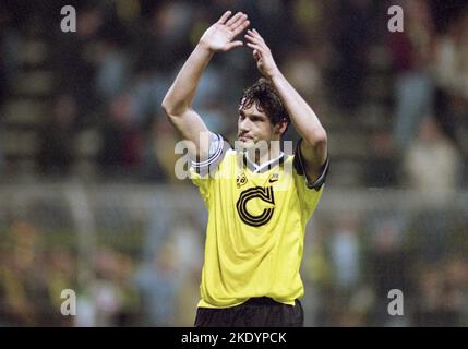 UEFA Champions League 1995/96 . Tiberiu Csik, Steaua Bucharest Stock  Photo - Alamy