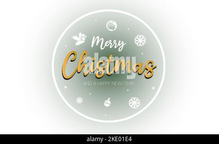 merry christmas new year background vector Stock Vector