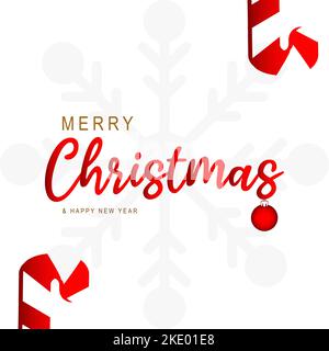 merry christmas new year background vector Stock Vector