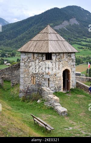 Poudrière, Armoury, Gunpowder Magazine or Ammunition Store inside the Vauban Fortress, Fort, Castle or Citadel Seyne or Seyne-les-Alpes France Stock Photo