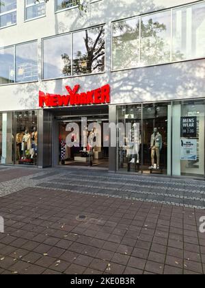 The entrance of a New Yorker brand clothing shop in a shopping area in Kiel, Germany. Stock Photo