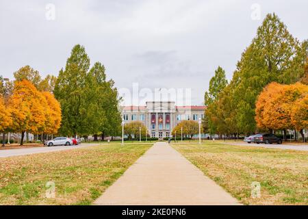 Missouri, OCT 29 2022 - Overcast view of the campus of Missouri State University Stock Photo