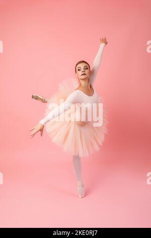 Ballet dancer in studio Stock Photo