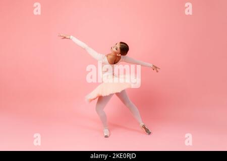 Female ballet dancer in studio Stock Photo