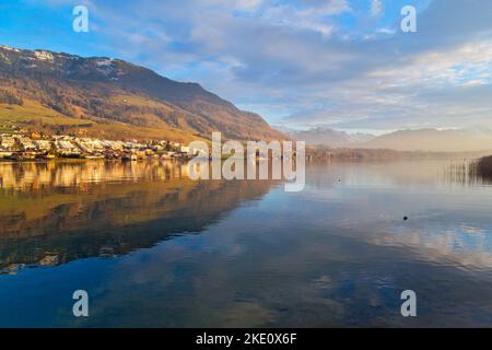 Küssnacht am Rigi, Lake Lucerne, Switzerland Stock Photo