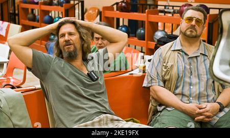 USA. Jeff Bridges John Goodman and Steve Buscemi in a scene from