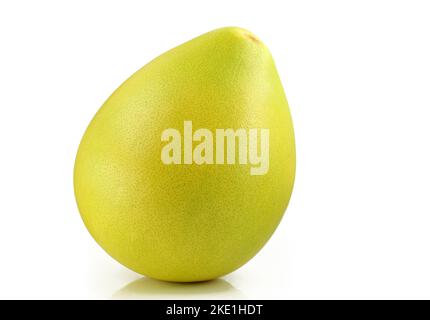 Whole fresh honey pomelo fruit isolated on white background Stock Photo