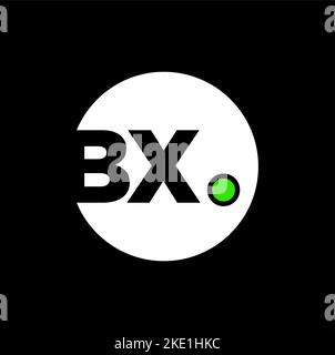 BX initial letters monogram. BX brand icon. Stock Vector