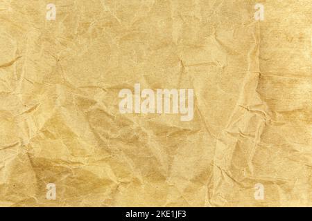Wrinkled old paper full backround texture Stock Photo