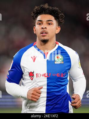 Blackburn Rovers' Tyrhys Dolan looks on during the Sky Bet Championship ...