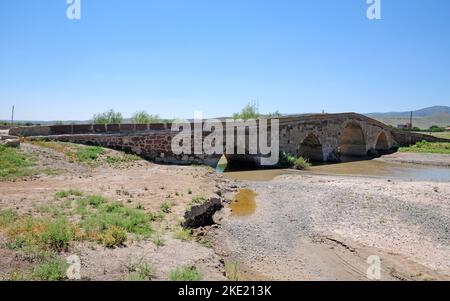 Historical Sekili Bridge - Yozgat - TURKEY Stock Photo