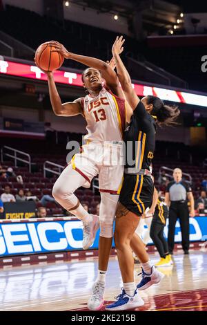 USC Trojans Guard Rayah Marshall (13) Grabs A Rebound During A NCAA ...