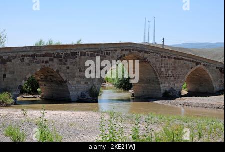 Historical Sekili Bridge - Yozgat - TURKEY Stock Photo