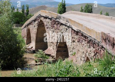 Historical Sekili Bridge - Yozgat - TURKEY Stock Photo