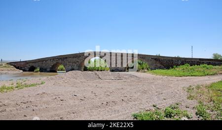 Historical Sekili Bridge - Yozgat - TURKEY Stock Photo