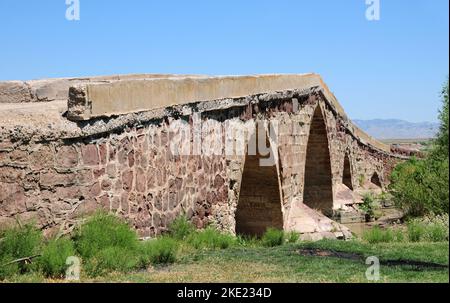 Historical Sekili Bridge - Yozgat - TURKEY Stock Photo