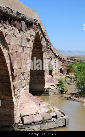 Historical Sekili Bridge - Yozgat - TURKEY Stock Photo