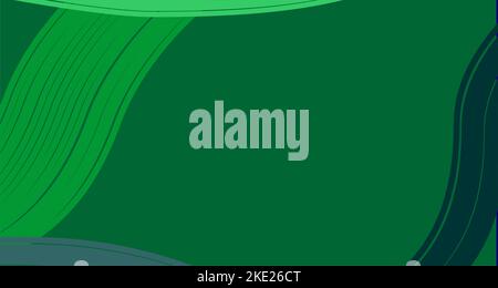 Green background illustration blank. Abstraction of green color. Copy space. Stock Vector