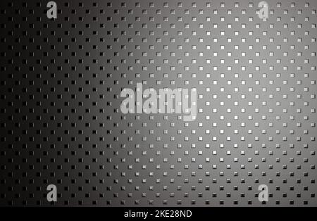 Metal sheet with embossed squares texture background Stock Photo