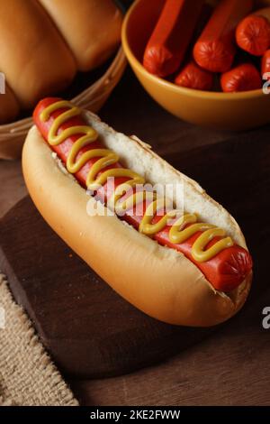 Hot Dog - Cachorro quente Brasil Tradicional Stock Photo
