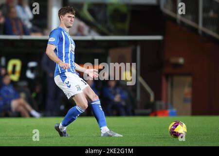 9th November 2022; Tannadice Park, Dundee,  Scotland: Scottish Premier League football, Dundee United versus Kilmarnock; Joe Wright of Kilmarnock Stock Photo